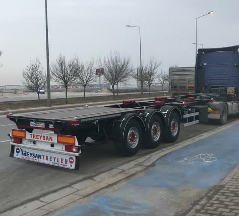 High Cube konteyner taşıyıcı şasi — E.L.M. TREYSAN üretimi